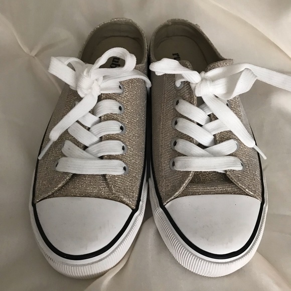 Sparkly Gold No Heel Sneaker - Picture 5 of 5